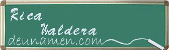 Rica Waldera Visitenkarte